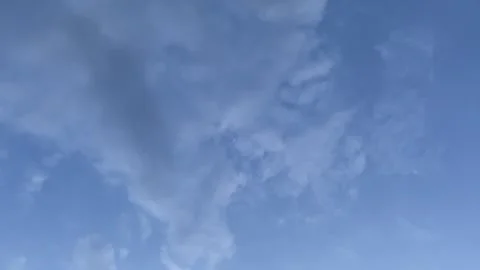 Clear sky with soft clouds and serene blue hues Stock Footage 292888095