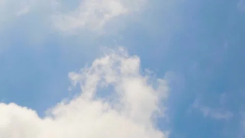 Clear Sky With Very Thick Clouds Stock Footage 238794809