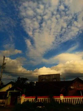 Clear sky view during the day Stock Photos