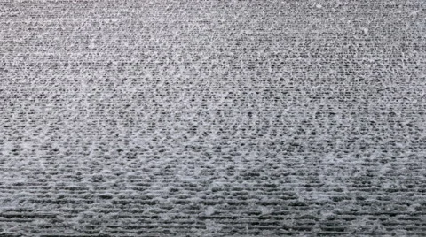 Clear, smooth water falling along ripples on a huge wall. Video stock 65248884