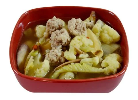 Clear soup Stock Photos