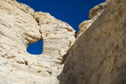 Clear Spring Day at Monument Rocks Stock Photos