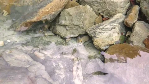 Clear spring water in the mountains Stock Footage 157149527