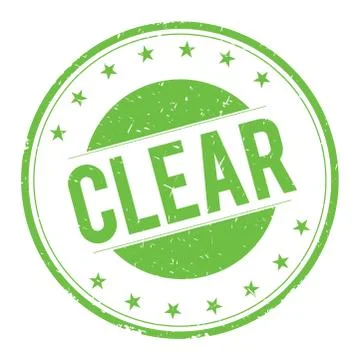 CLEAR stamp sign Stock Illustration