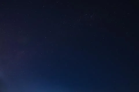 Clear starry night sky over the desert landscape in Namibia Fotos Stock