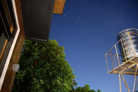 Clear Starry Night Sky Fotos de archivo
