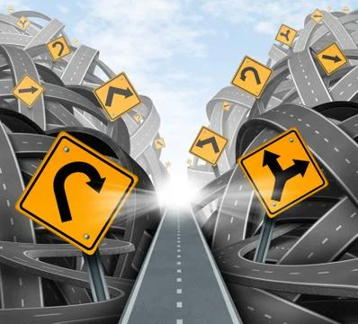 Clear strategic solution Stock Illustration