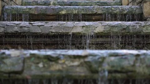 Clear Stream Running Through Stone Boulders Abundant River Flowing On Stock Footage 247449906