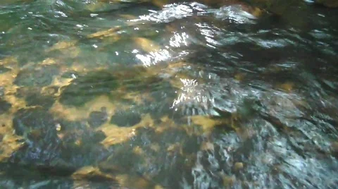 Clear stream texture Stock Footage 607508