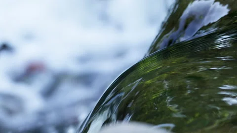 Clear streams flow through the stony bottom rivers in abundance Stock Footage 234716154