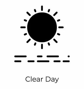 Clear Sunny Day Illustrazione stock