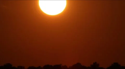 Clear Sunset Timelapse Vídeo Stock 8760862