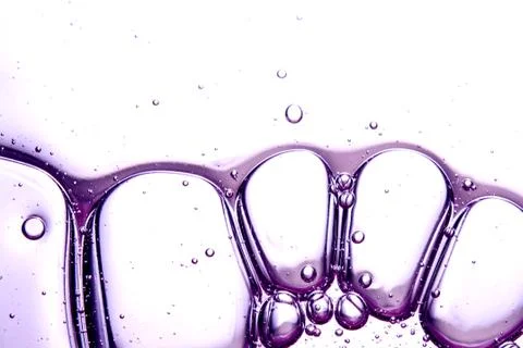 Clear texture of lilac bubbles on a light background Фото