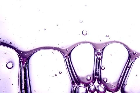 Clear texture of lilac bubbles on a light background Stock Photos