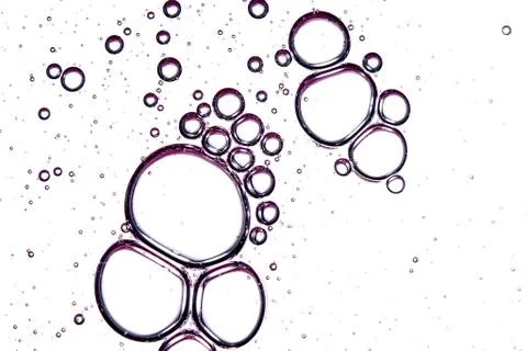 Clear texture of pink bubbles on a light background Stock Photos