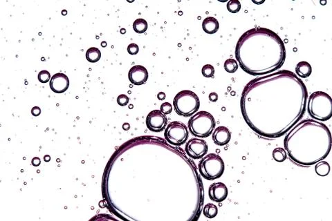 Clear texture of pink bubbles on a light background Stock Photos