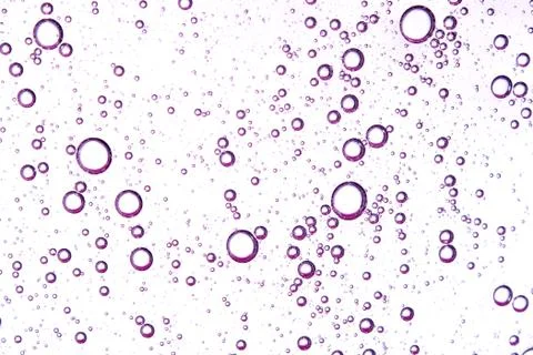 Clear texture of pink bubbles on a light background Foto stock