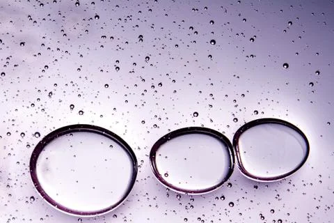 Clear texture of pink bubbles on a light background Foto stock