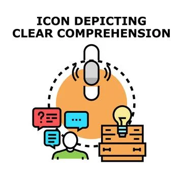 Clear thinking concept for understanding and ideas Illustrazione stock