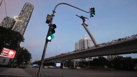 CLEAR TIME LAPSE IN PANCORAN ROAD Stock Footage 150337659
