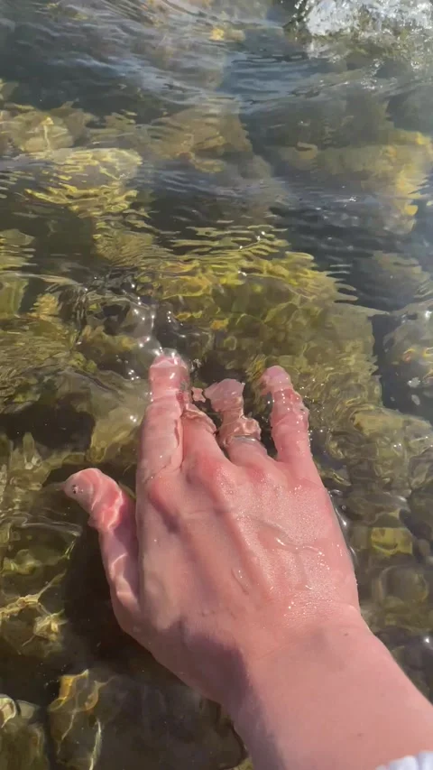 Clear transparent water of river Stock Footage 251920249