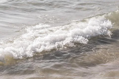 Clear turquoise blue waves wave water and beach sand Thailand. 스톡 사진