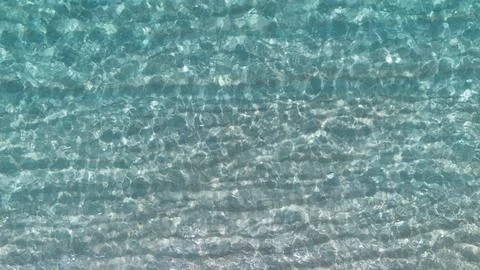 Clear Turquoise Water Surface Texture Stock Photos