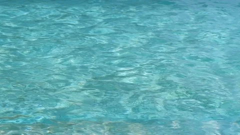 Clear turquoise water waves in slow motion Stock Footage 124495190