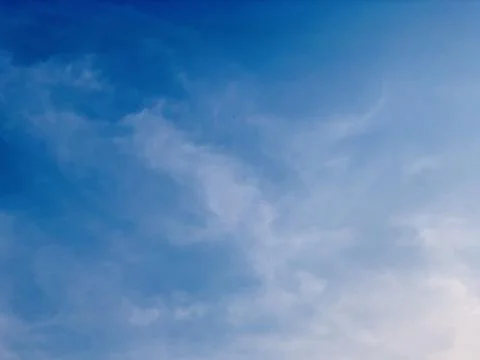 Clear Vibrant Blue Sky with Soft White Clouds Jakarta Stock Image Stock Photos