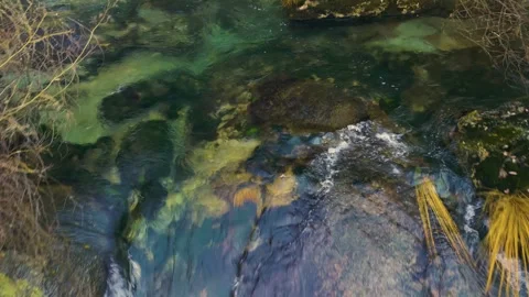 Clear Water Of Arcos River Flowing Through The Waterfalls Stock Footage 262332992