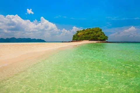 Clear water beach in Thailand Stock Photos