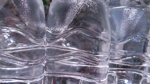 Clear water bottles 库存影片 144461508