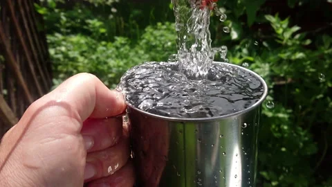 Clear water to cup 스톡 동영상 108561183
