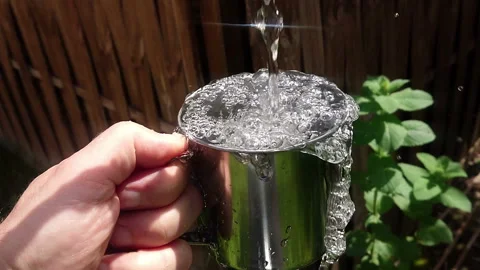 Clear water to cup Stock Footage 111649171