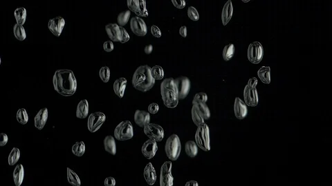 Clear Water Drops Slo-Mo Stock Footage 75927245
