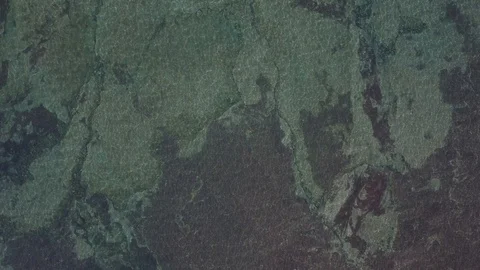 Clear water faraway cliffs Stock Footage 86471761