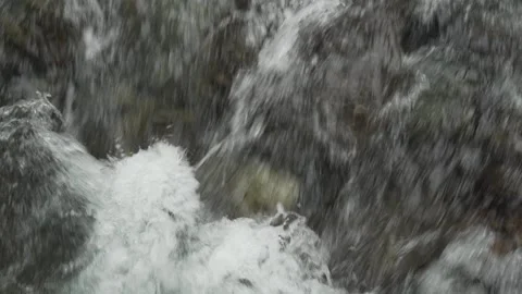 Clear water in a fast flowing stream in Norway Stock Footage 243887243