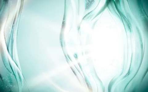 Clear water flow elements Stock-Illustration