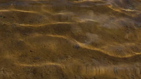 Clear water flow in the river and bottom on sunny summer day. Stock-Footage 201219375