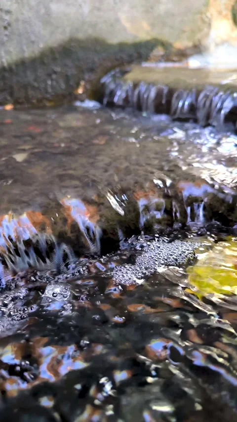 Clear water flows. Stock Footage 337566890