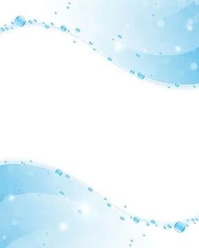 Clear water frame Stock Illustration