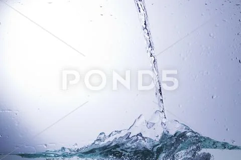 Clear water on a monochromatic background, abstraction Stock Photos