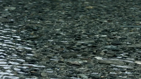 Clear Water Over Rocks Video stock 87275140