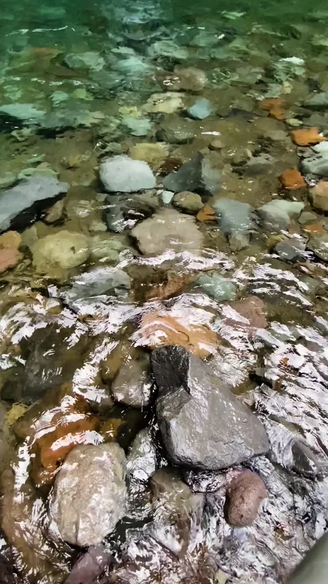 Clear water over the rocks in tropical river. Stock Footage 252873185