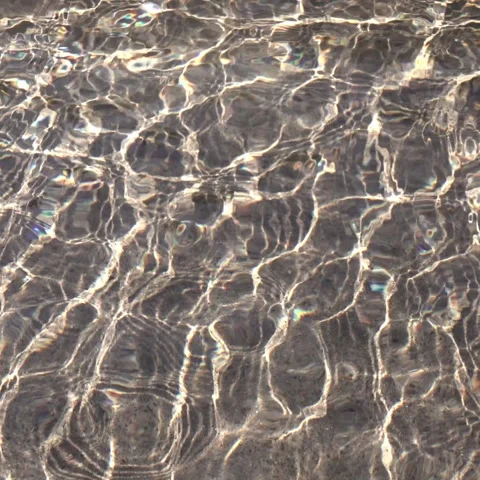 Clear water over sand, square loopable abstract caustics background Stock Footage 333272320