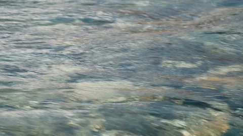 Clear water of River close up in Nagano, Japan. Stock Footage 106583473