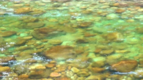 Clear Water River Over Rocks Stock Footage 203278833