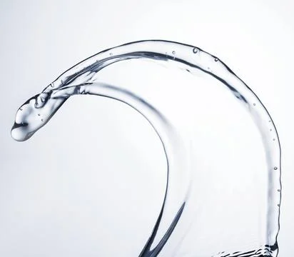Clear water shape close up Stock Photos