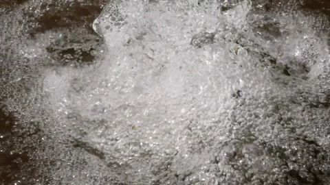 Clear water shower bubbles Stock Footage 297889966