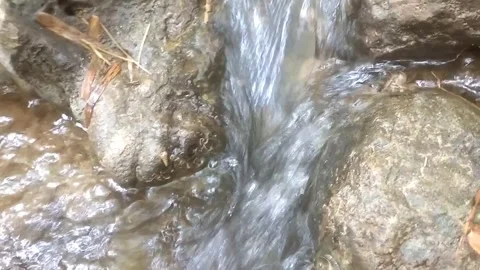 Clear Water Stream Among Rocks 库存影片 334638959